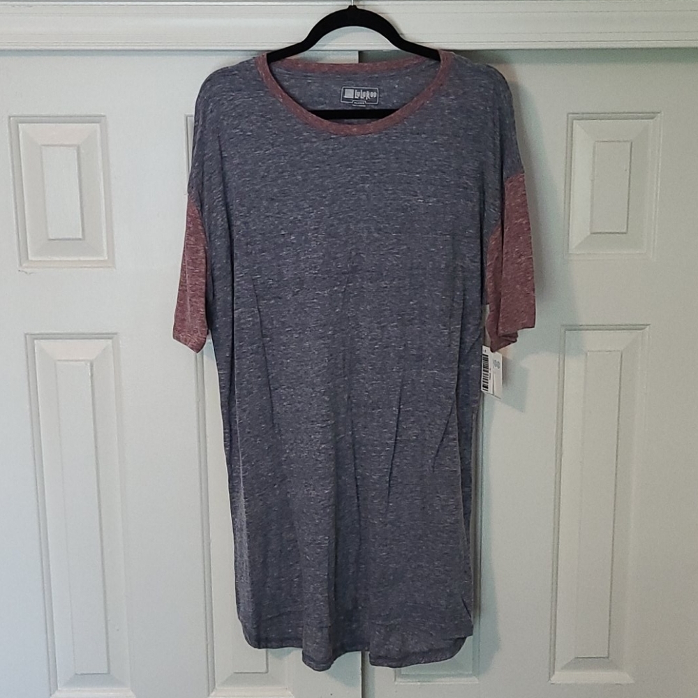 LuLaRoe Unisex Patrick T XL NWT Gray and Red